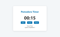 Picture of the pomodoro timer project